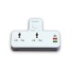 SMART SEE-MP23L 2-Outlet Portable Extension Power Socket with USB Fast Charging and Night Lamp